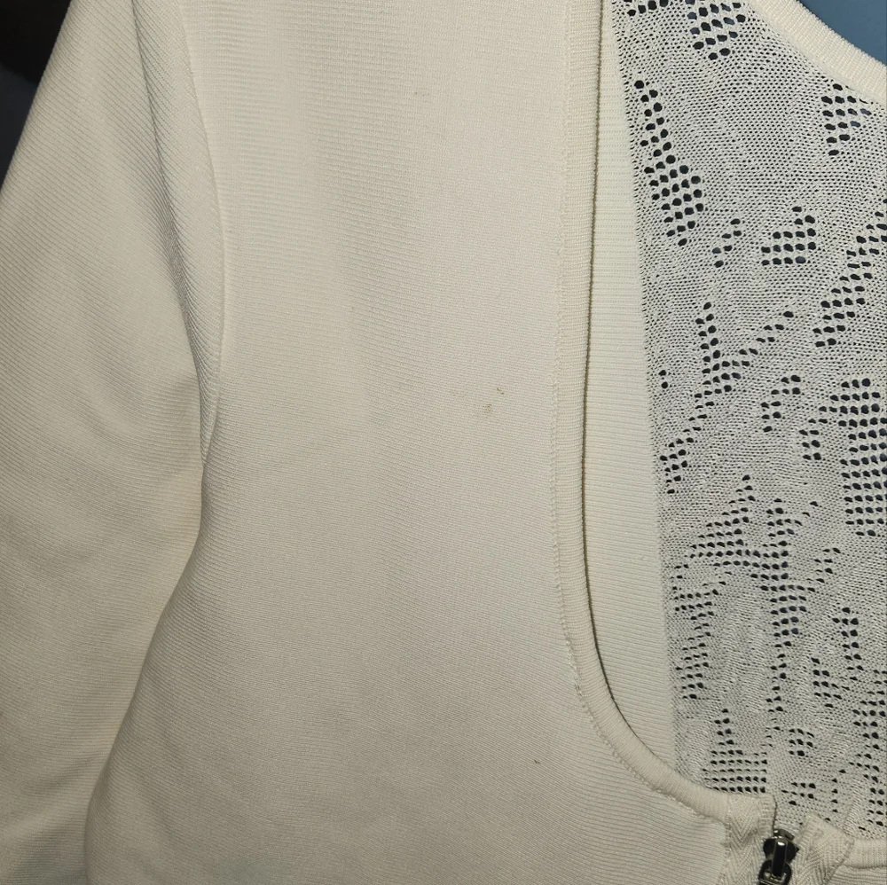 BCBG White spandex & lace dress - Picture 7 of 7